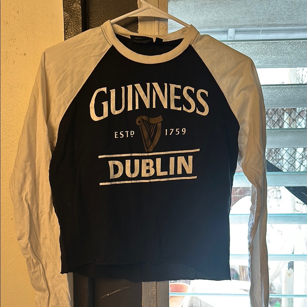 Guinness Black and White Long Sleeve Shirt